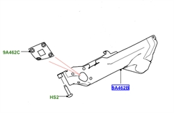 Land Rover udstødnings manifold varmeskjold for 5.0 benzin 